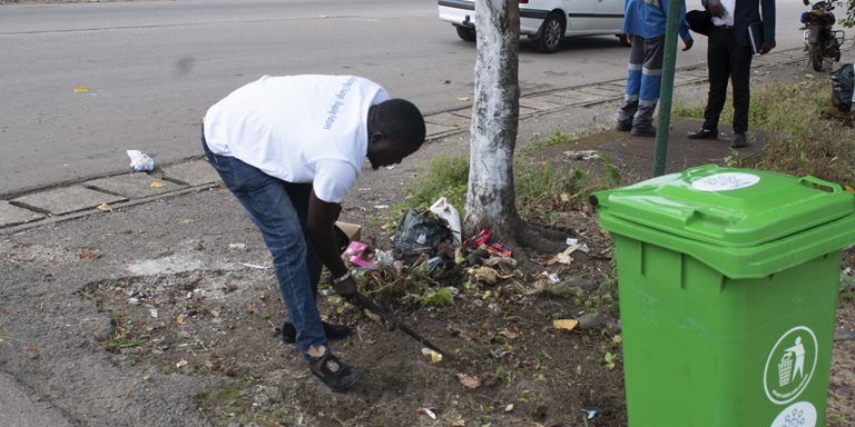 DEVIIN Representative taking part in Anti-Liter Campaign